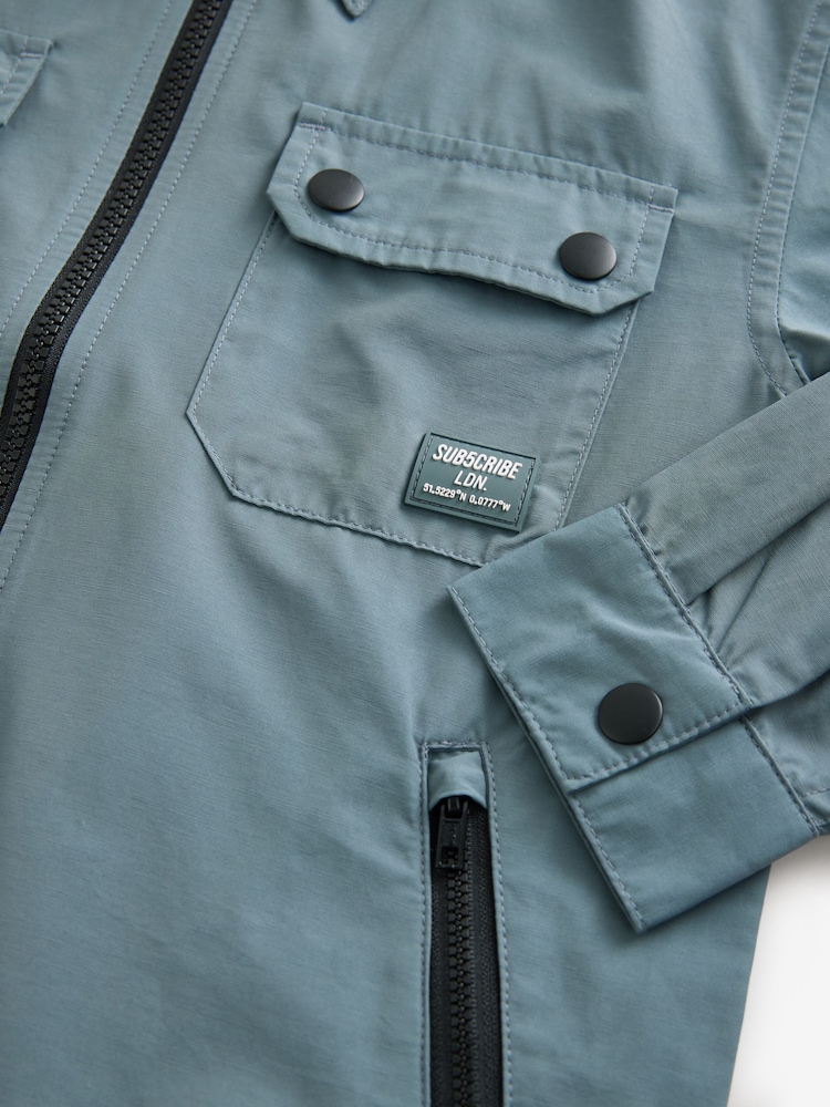 Blue Nylon Overshirt (3-16yrs) - Image 3 of 3