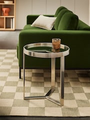 MADE.COM Brushed Steel Aula Side Table - Image 1 of 3