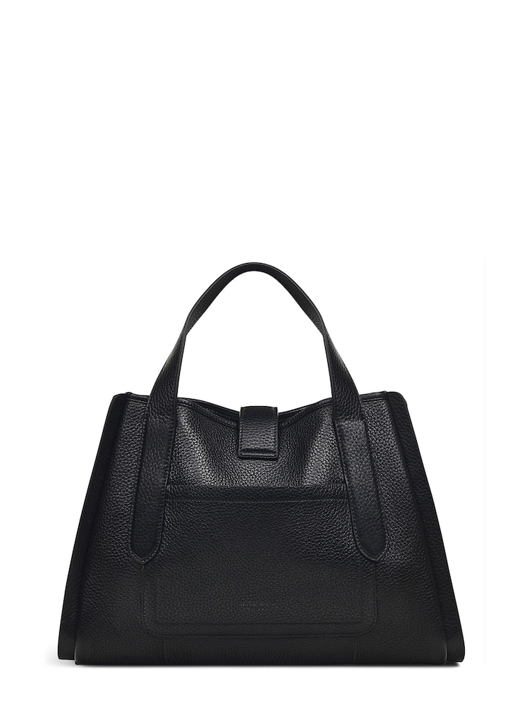 Radley London Sloane Street Chevron Stripe Medium Zip-Top Grab Black Bag - Image 2 of 3 Radley London Sloane Street Chevron Stripe Medium Zip-Top Grab Black Bag - Image 2 of 3