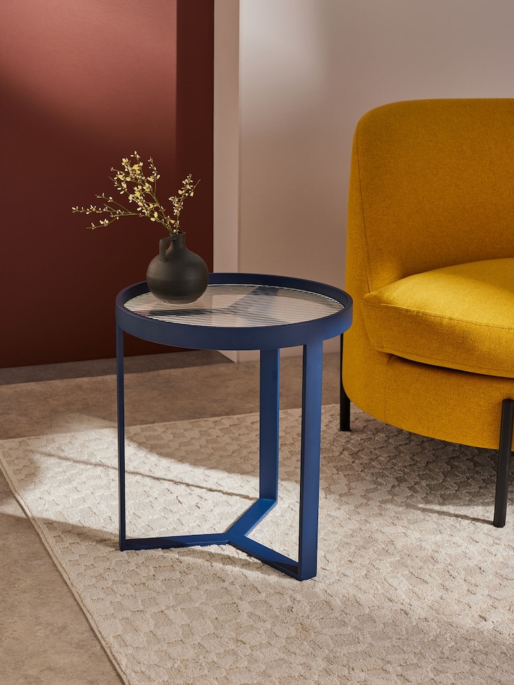 MADE.COM Blue Aula Side Table - Image 1 of 5