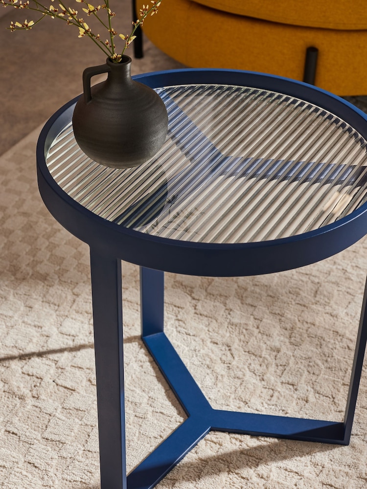 MADE.COM Blue Aula Side Table - Image 2 of 5