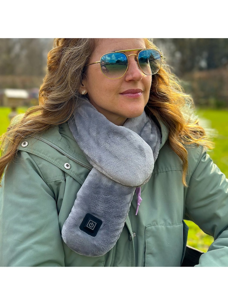 MenKind Grey Heated Travel Scarf - Image 1 of 5