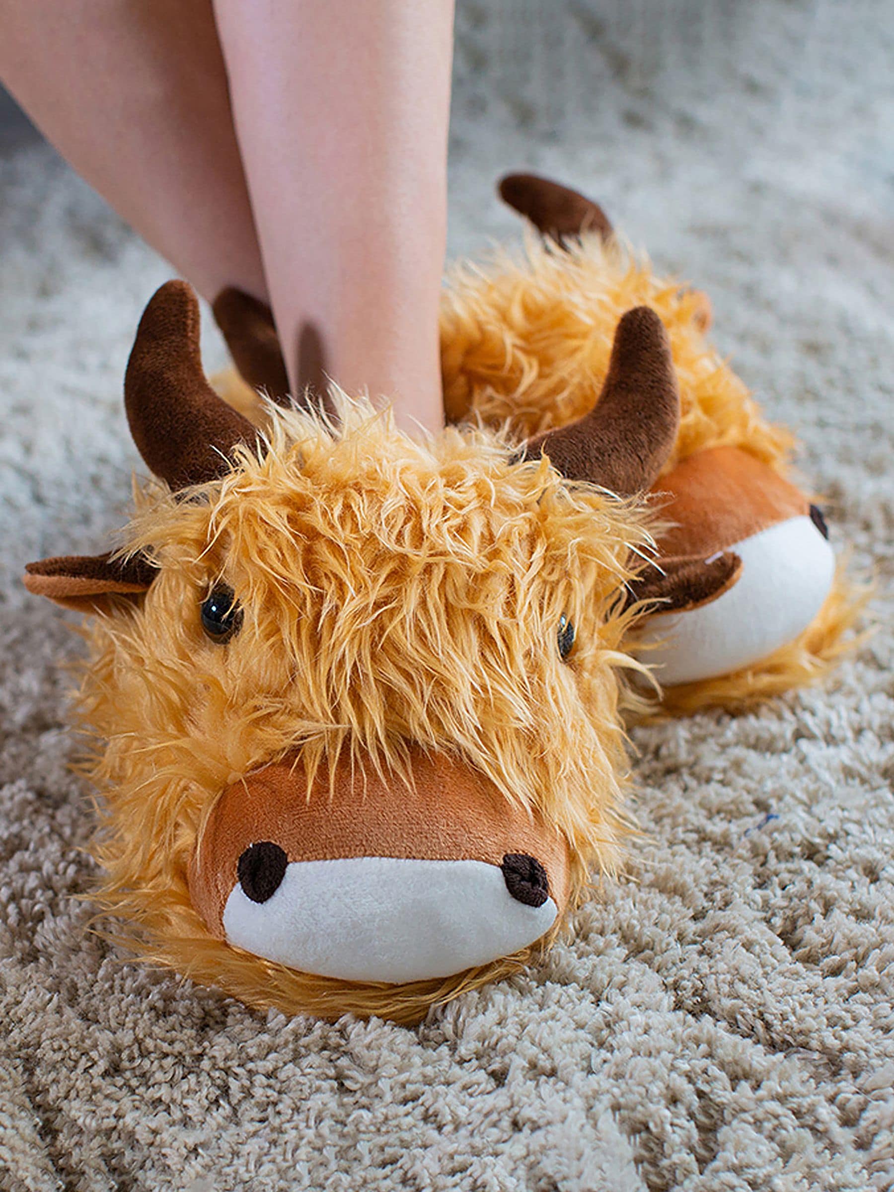 Highland cow slippers discount