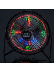 MenKind RED 5 Desktop LED Clock Fan - Image 2 of 6