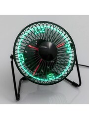 MenKind RED 5 Desktop LED Clock Fan - Image 4 of 6