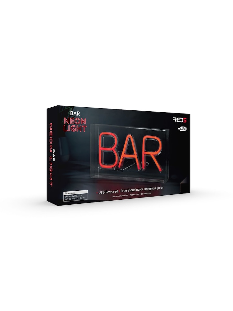 MenKind Red RED5 USB Neon Bar Light - Image 3 of 3 MenKind Red RED5 USB Neon Bar Light - Image 3 of 3