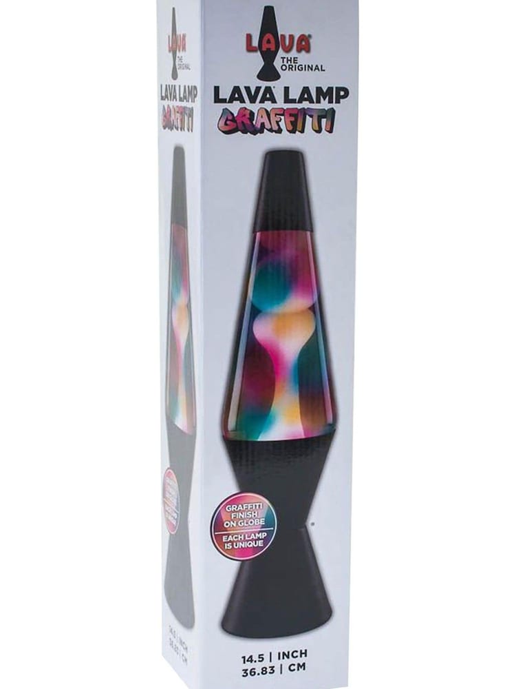 MenKind Black Graffiti Lava Lamp - Image 1 of 1
