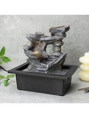MenKind Tan Brown Large Cascading Rocks Fountain - Image 1 of 3