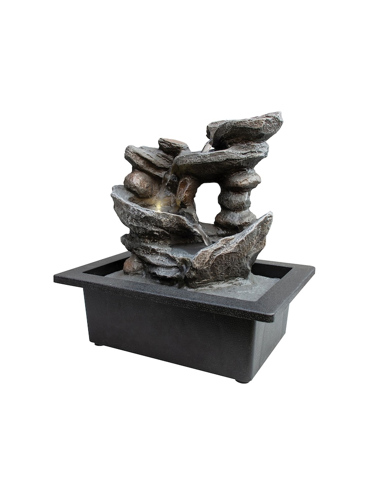 MenKind Tan Brown Large Cascading Rocks Fountain - Image 2 of 3