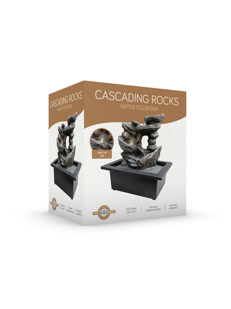 MenKind Tan Brown Large Cascading Rocks Fountain - Image 3 of 3