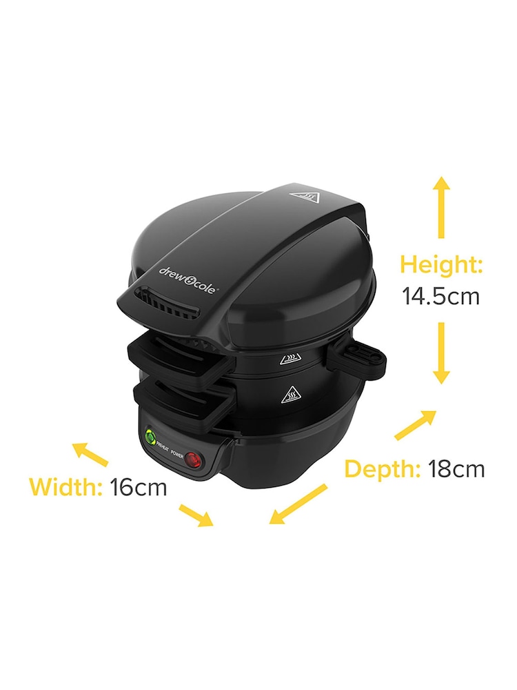 MenKind Black Drew Cole Breakfast Sandwich Maker - Image 7 of 7