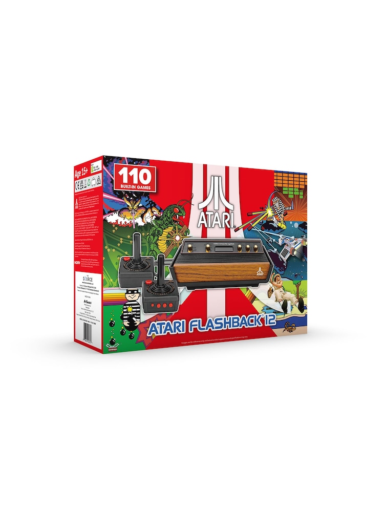 MenKind Black Atari Flashback 12 Retro Games Console - Image 1 of 4