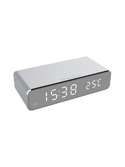 MenKind Silver Mirror Wireless Charging Clock - Image 4 of 5
