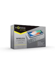 MenKind Silver Mirror Wireless Charging Clock - Image 5 of 5