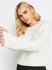 PixieGirl Petite Cream Cable Jumper - Image 4 of 4