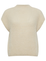 PixieGirl Petite Natural Grown On Neck Tank Jumper - Image 5 of 5