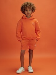 Reiss x McLaren F1 Team Papaya 9-13 yrs McLaren F1 Cotton Drawstring Shorts - Image 1 of 8