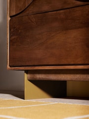 MADE.COM Brown Keala Mango Wood 6 Drawer Chest of Drawers - Image 3 of 3