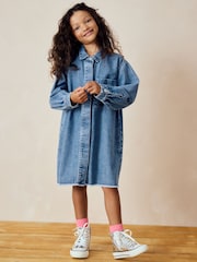 Blue Denim Shirt Dress (3-16yrs) - Image 1 of 6