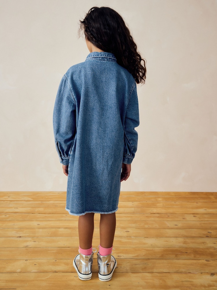 Blue Denim Shirt Dress (3-16yrs) - Image 2 of 6
