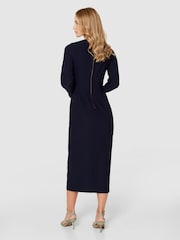 Closet London Navy Twist Pencil Dress - Image 4 of 4