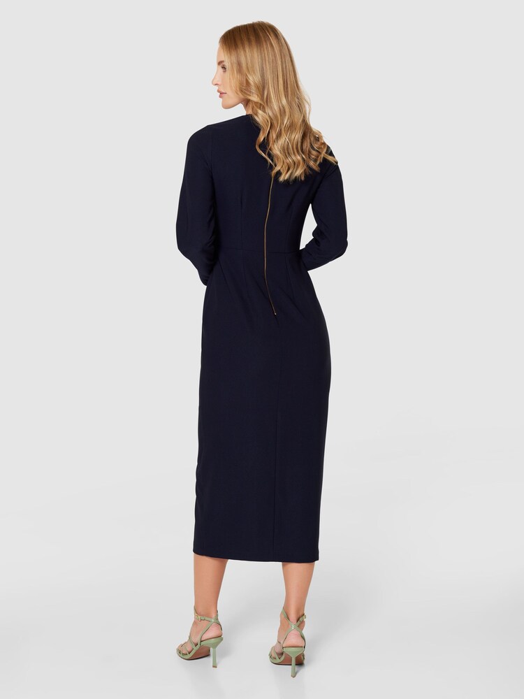 Closet London Navy Twist Pencil Dress - Image 4 of 4