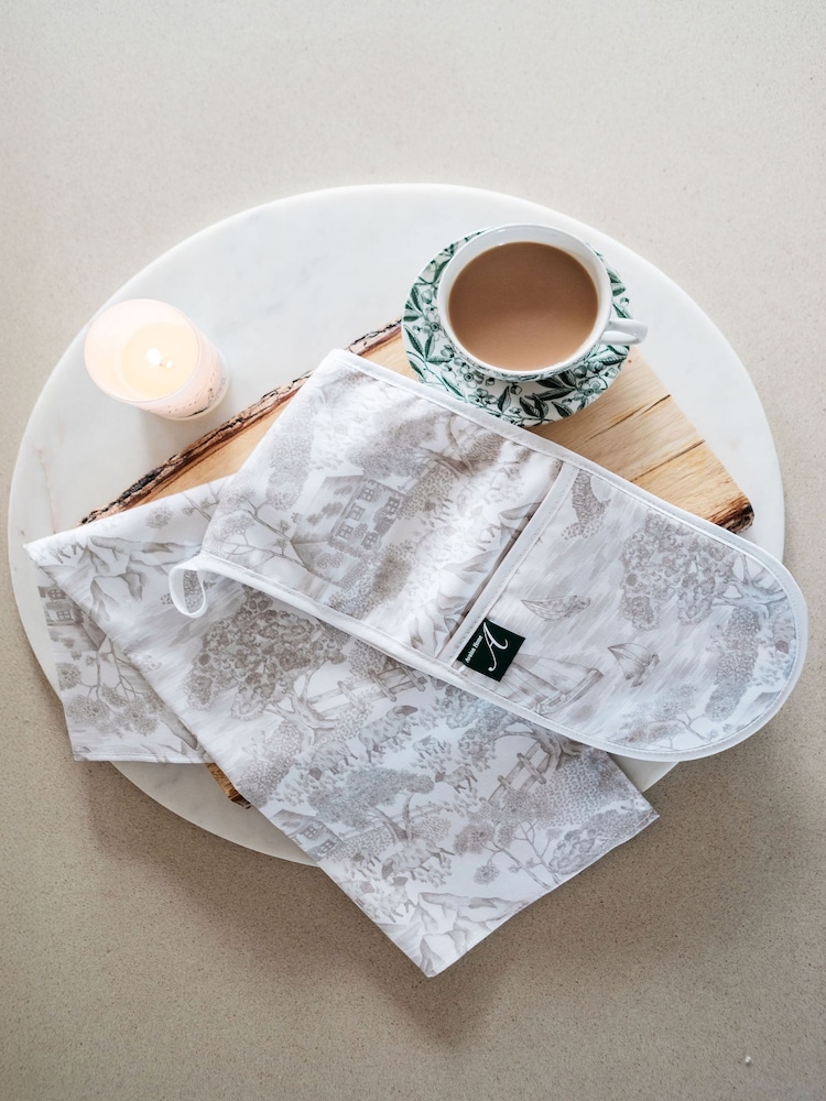 Avalon Home Natural Soft Toile Tea Towel - Image 1 of 6