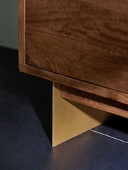 MADE.COM Brown Keala Mango Wood 4 Drawer Chest of Drawers - Image 3 of 6