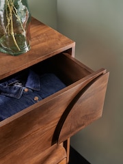 MADE.COM Brown Keala Mango Wood 4 Drawer Chest of Drawers - Image 4 of 6