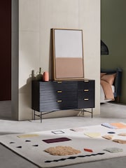 MADE.COM Black Haines Mango Wood Chest of Drawers - Image 1 of 4