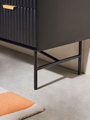 MADE.COM Black Haines Mango Wood Chest of Drawers - Image 3 of 4