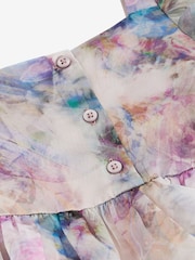 أرجواني فراشة - فستان أورغنزا طبقات (3 - 16 سنة) - صورة 5 من 5