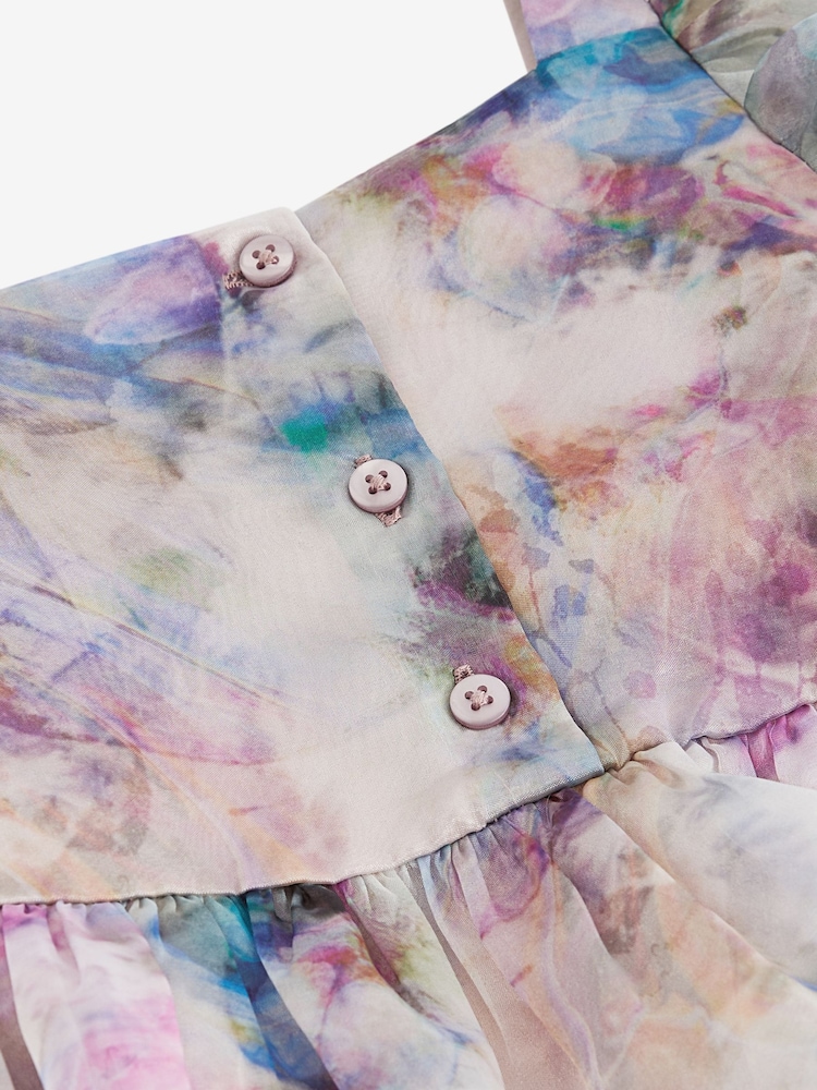 أرجواني فراشة - فستان أورغنزا طبقات (3 - 16 سنة) - صورة 5 من 5