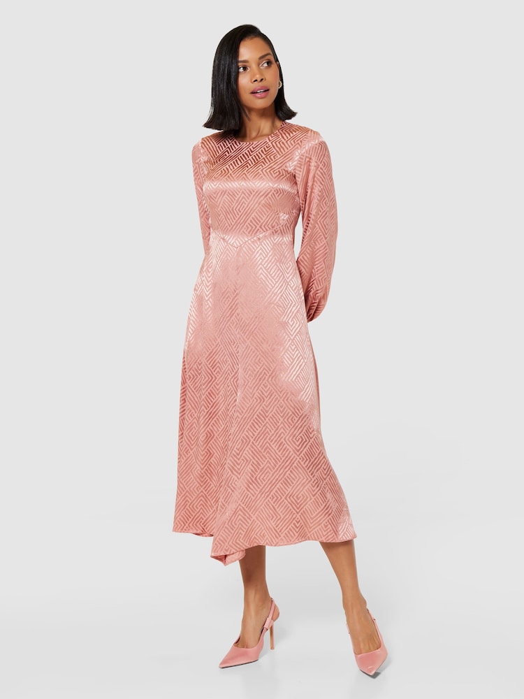 Closet London Pink Midi A-Line Dress - Image 5 of 5