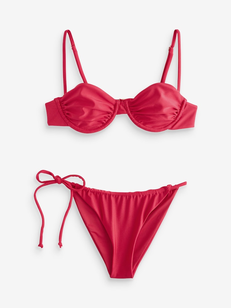 Cotton On Red Swim Multipack Balcon Top/Sidetie Bz Bottom - Image 1 of 1 Cotton On Red Swim Multipack Balcon Top/Sidetie Bz Bottom - Image 1 of 1