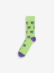 Bright Fun Pattern Socks 8 Pack - Image 4 of 10
