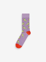 Bright Fun Pattern Socks 8 Pack - Image 5 of 10