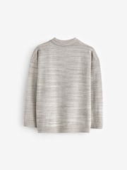 Neutral Long Sleeve Quarter Zip Polo Shirt (3-16yrs) - Image 2 of 3