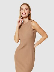Closet London Brown Maxi Bodycon Ribbed Dress - Image 5 of 5