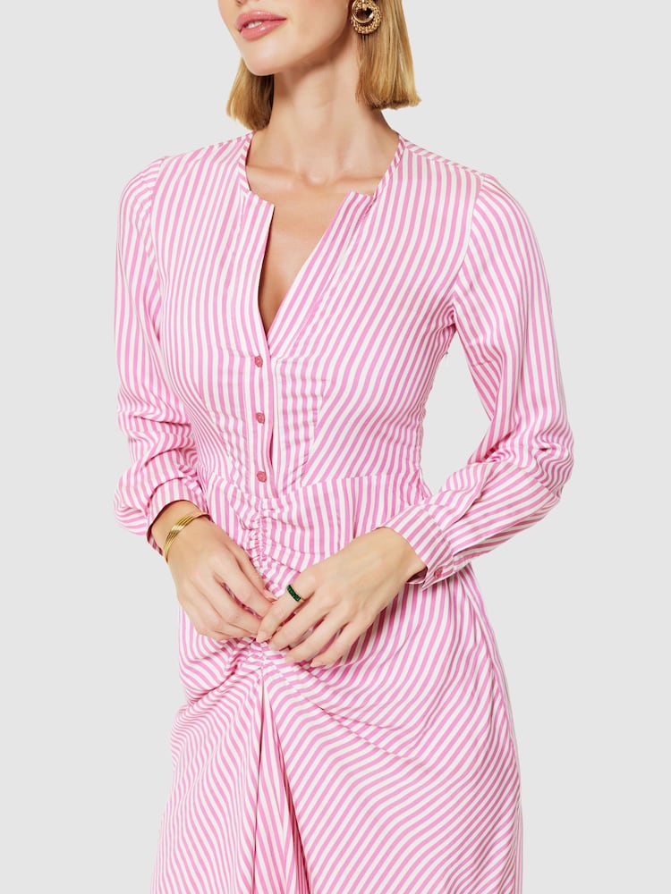 Closet London Pink Pencil Shirt Dress - Image 5 of 5