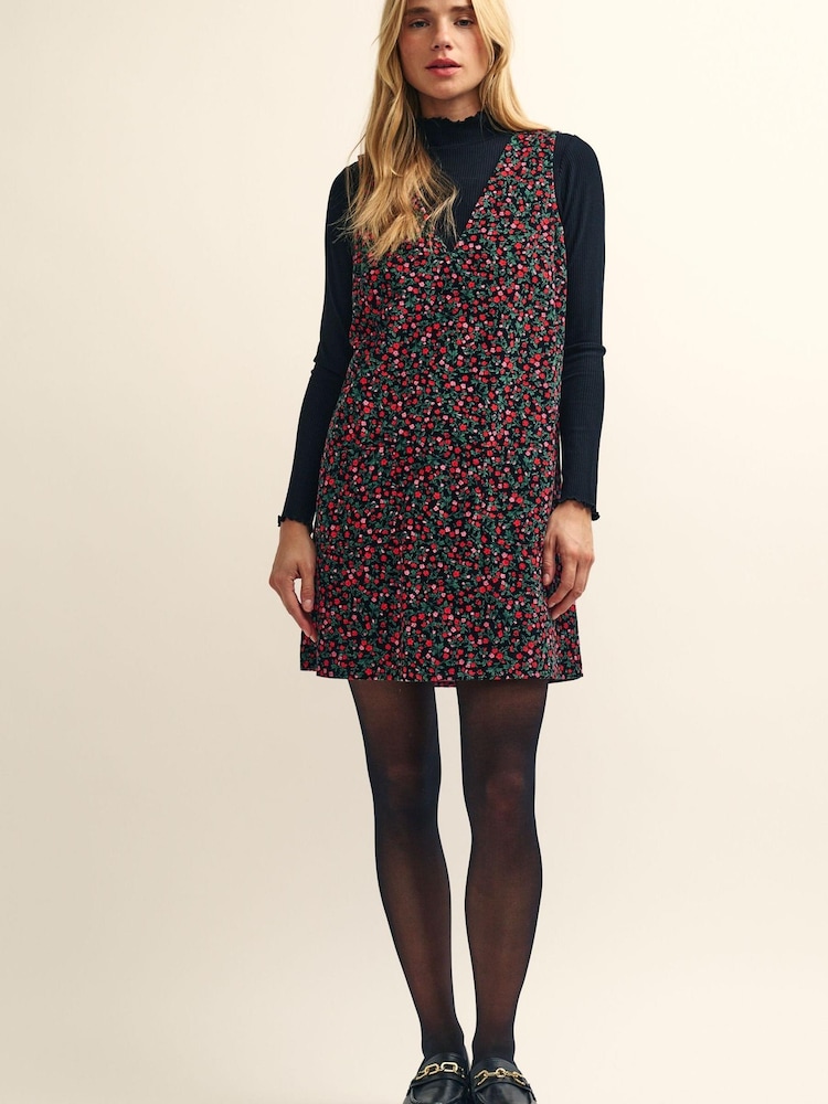 Nobodys Child Piper Cord Pinny Black Dress - Image 1 of 4