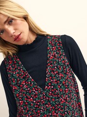 Nobodys Child Piper Cord Pinny Black Dress - Image 4 of 4
