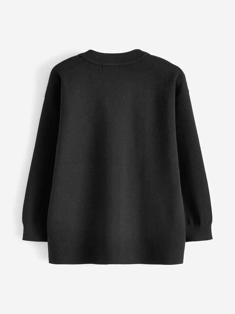 Black Cardigan (3-16yrs) - Image 2 of 3