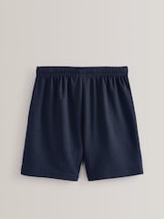 Navy Blue 2 Pack Sports Shorts (3-16yrs) - Image 3 of 3