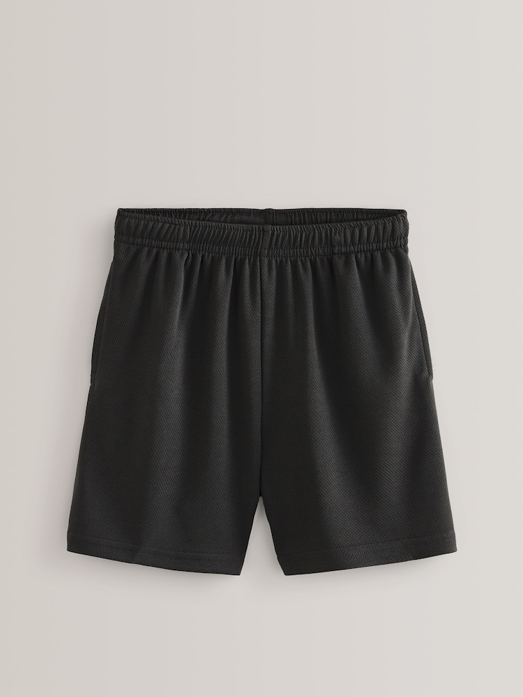 Black/Navy 2 Pack Sports Shorts (3-16yrs) - Image 2 of 10