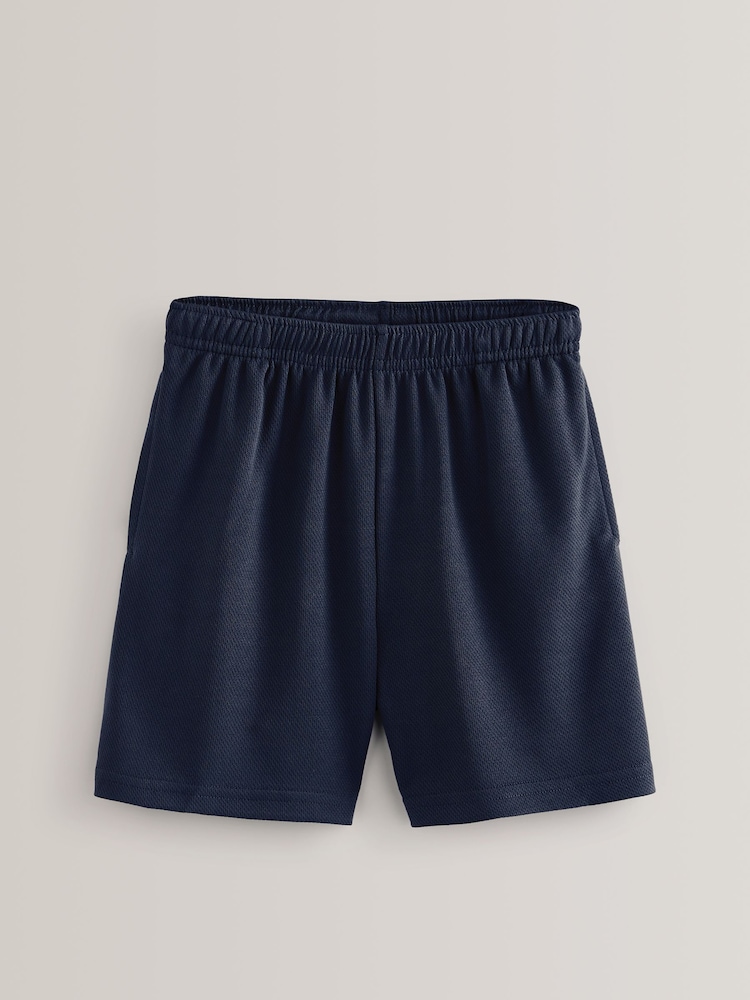Black/Navy 2 Pack Sports Shorts (3-16yrs) - Image 3 of 10
