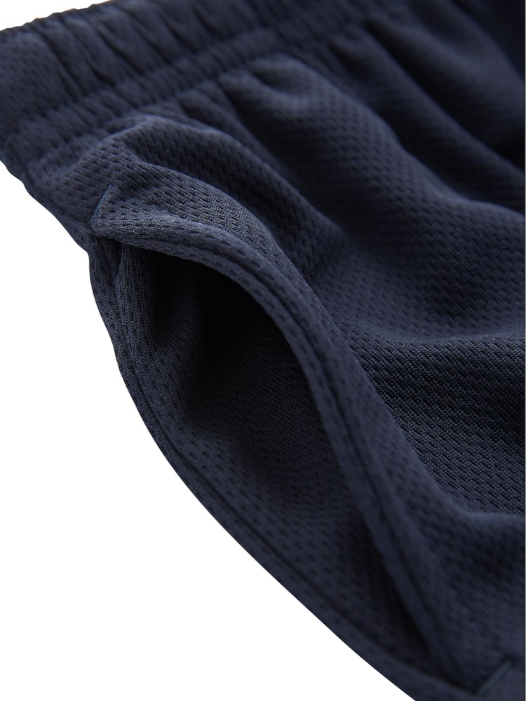 Black/Navy 2 Pack Sports Shorts (3-16yrs) - Image 7 of 10