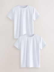 White 2 Pack Sports T-Shirt (3-16yrs) - Image 1 of 4