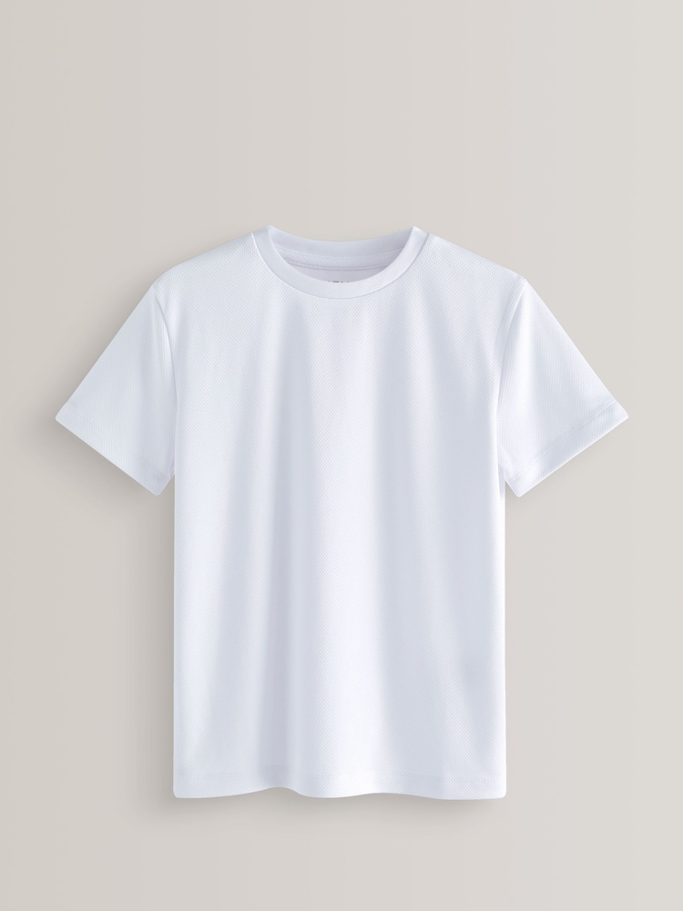 White 2 Pack Sports T-Shirt (3-16yrs) - Image 2 of 4