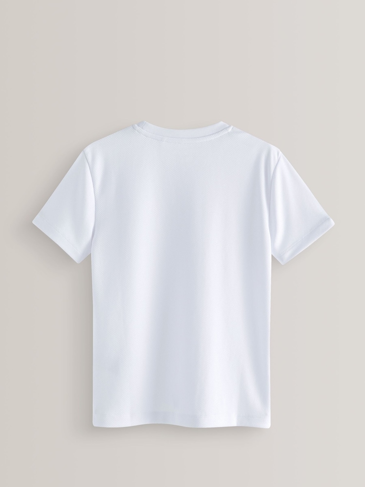 Blanc - T-shirt de sport (3-16ans) - Image 3 of 4